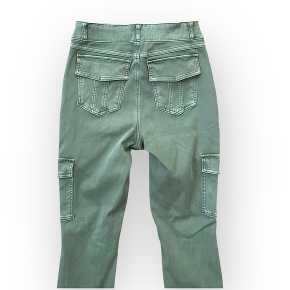 Spanx women’s stretch twill ankle cargo pant in soft sage size L green skinny - Picture 6 of 8